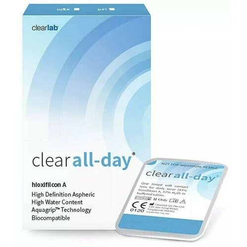 ���� ���������� ����� Clearlab Clear All-day, 6 ��., R 8,6, D -1,75, 1 ��. ������ ������