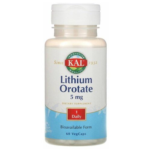   KAL Lithium Orotate, 60 , 5 , 60 .   -     , -, 