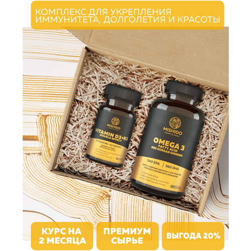 ���� ���������� ����� MISHIDO: ����� 3 � ������� ��������� ���������, 180 ������ + ������� D3 �3 5000 ME + K2 100��, 60 ������ ������ ������