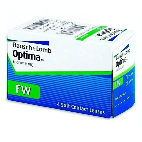 ���� ���������� ����� BAUSCH+LOMB Optima FW, 4 ��., R 8,7, D -5,75, 1 ��. ������ ������