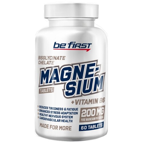 ���� �������� Be First Magnesium + Vitamin B6, 120 �, 60 ��, 60 ��. ������ ������