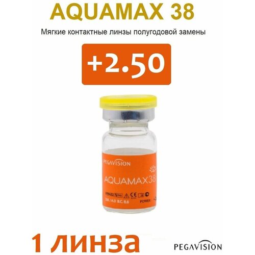 ���� ���������� ����� Pegavision Aquamax 38, 1 ��., R 8,6, D +2,5, 1 ��. ������ ������