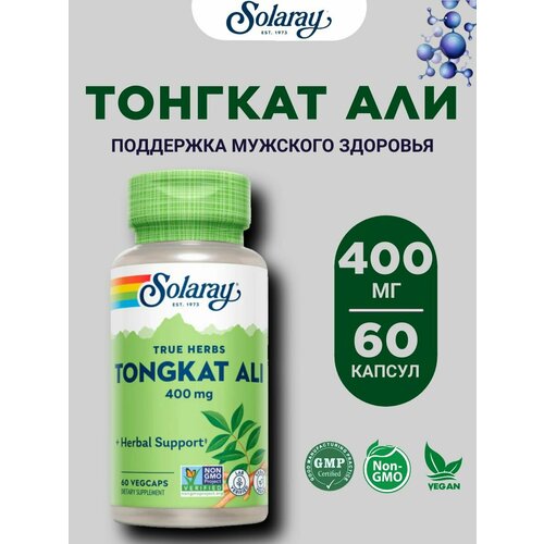 ���� ������ ������������ ������� ���, Solaray Tongkat Ali 400 ��, 60 ������, ��� ������������ ���������� � ������, ��� �������� �������� ������ ������