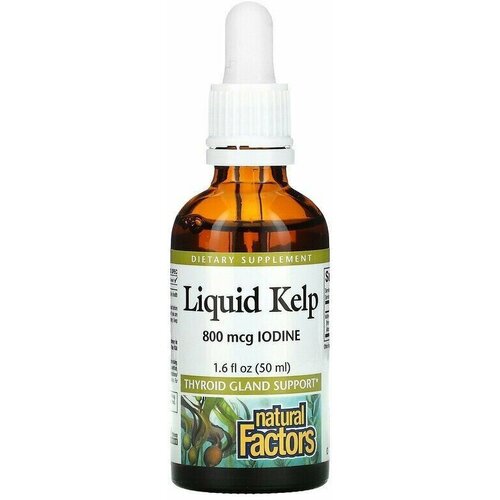 ���� Natural Factors, Liquid Kelp, ������ ���������, ���, 800 ���, 50 �� ������ ������