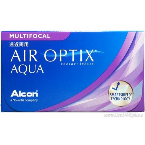 ���� ���������� ����� �� ����� Alcon Air optix Aqua Multifocal, 3 ��., R 8,6, D -10, ADD: �������, 1 ��. ������ ������