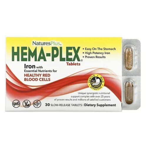���� Nature's Plus Hema-Plex Slow-Release ���. ������ ������