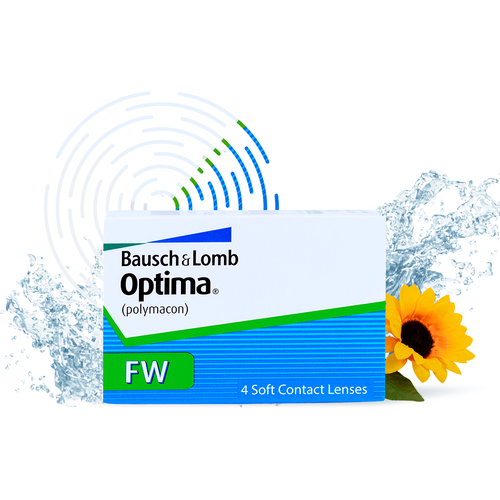 ���� ���������� ����� BAUSCH+LOMB Optima FW, 4 ��., R 8,4, D -2,5, 1 ��. ������ ������