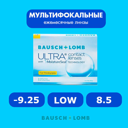 ���� ���������� ����� �� ����� BAUSCH+LOMB Ultra for Presbyopia, 3 ��., R 8,5, D -9,25, ADD: ������, 1 ��. ������ ������