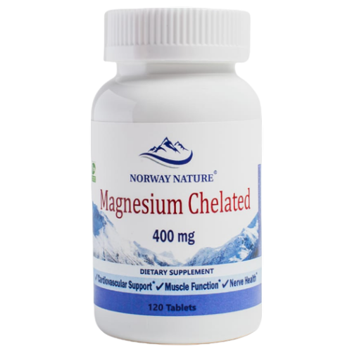   Norway Nature Magnesium Chelated, 400 , 120 .   -     , -, 