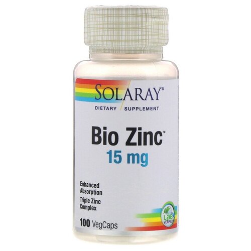 ���� ������� Solaray Bio Zinc 15 ��, 80 �, 100 ��. ������ ������
