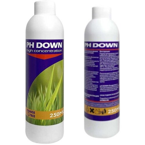 ���� ��������� Orange Tree pH DOWN 0.25��, �������� ��� ��������� � ������������ ������ pH � ����������� ���������. ������ ������