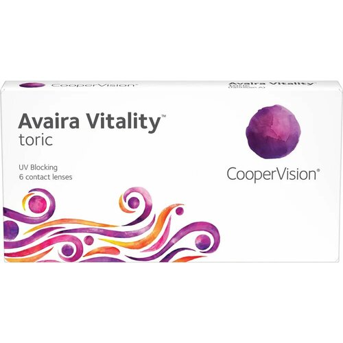 ���� ���������� ����� CooperVision Avaira Vitality toric., R 8,5, D -2,25,�CYL:�-1,75,�A�:�100, ����������, 1 ��. ������ ������