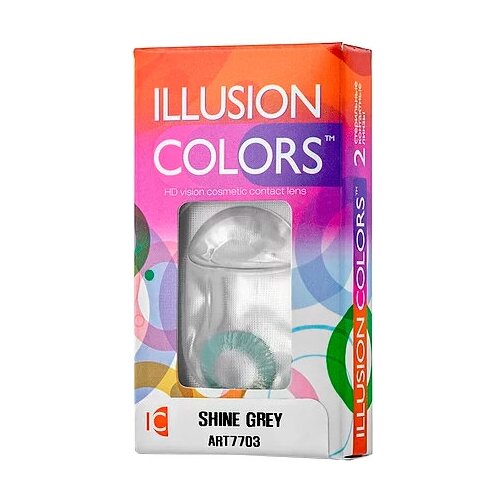    ILLUSION Colors Shine, 2 ., R 8,6, D 0, grey  