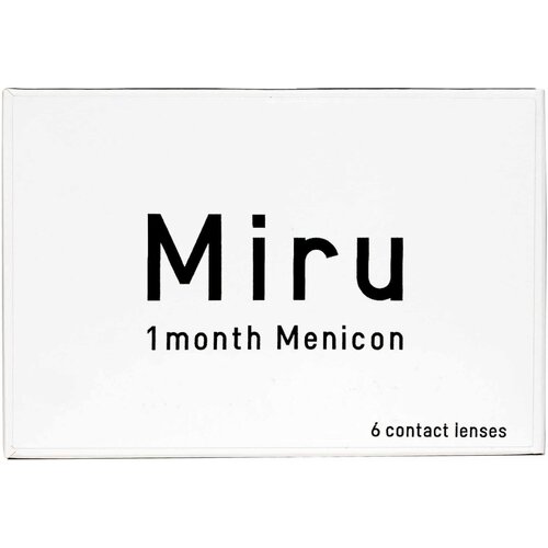    Menicon Miru 1month, 6 ., R 8,6, D -1, , 1 .  