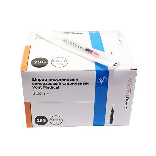    VOGT MEDICAL U-100 , 13  x 0.33 , : 29G, 1 , 100 .  