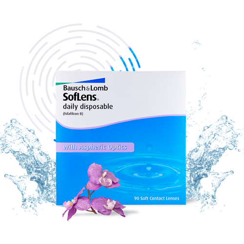    Bausch & Lomb Soflens Daily Disposable, 90 ., R 8,6, D -6  