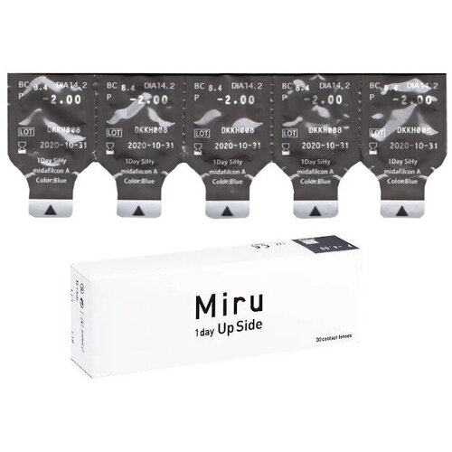 ���� ����������� ���������� ����� Menicon Miru 1day Upside, 30 ��., R 8,4, D -4,5, 1 ��. ������ ������