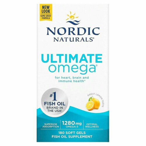 ���� Nordic Naturals, Ultimate Omega, �� ������ ������, 640 ��, 180 ������ ������ ������
