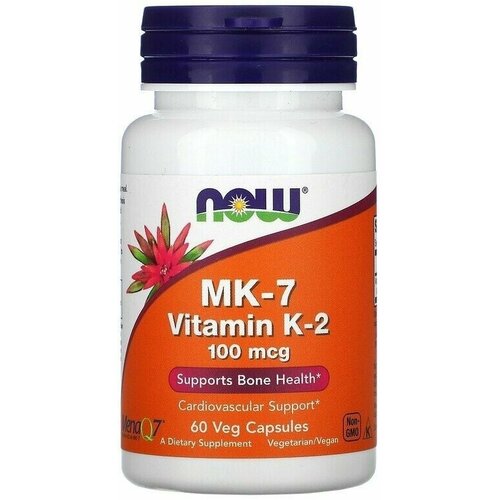  NOW Vitamin K-2 (MK7) 100 mcg 60 vcaps   -     , -, 