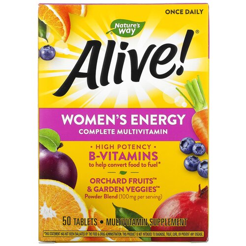 ���� �������� Nature's Way Alive! Women's Energy ��������������, 150 �, 150 ��, 50 ��. ������ ������