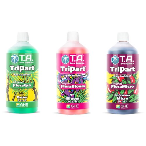 ���� �������� ��������� Terra Aquatica TriPart (Grow + Bloom + Micro SW) 3�� �� 1� (GHE Flora) ��� ������ ���� ������ ������