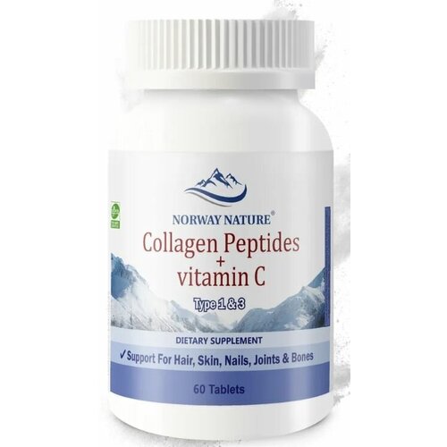  Norway Nature Collagen Peptides + Vitamin C (Type 1 & 3) 60  (Norway Nature)  