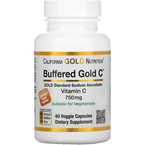  California Gold Nutrition Buffered Vitamin C ., 750 , 100 , 60 .   -     , -, 