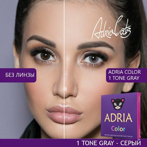 ���� ���������� ����� ADRIA Color 1 tone, 2 ��., R 8,6, D -4, gray, 1 ��. ������ ������