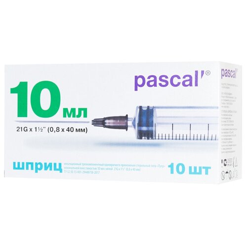   Pascal' , 40  x 0.8 , : 21G, 10 , 10 .   -     , -, 