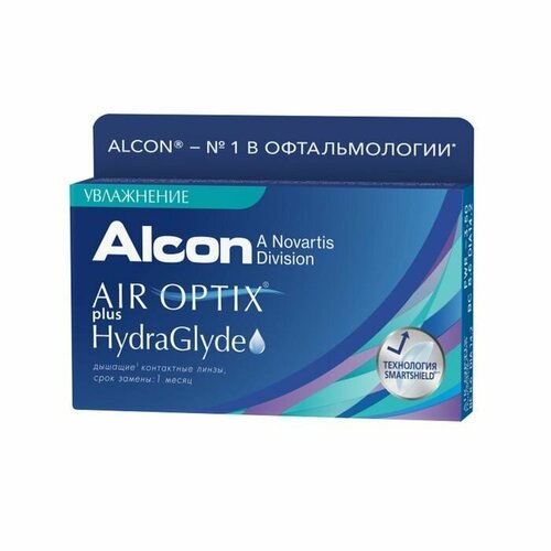���� ���������� ����� �� ����� Alcon Air optix Plus HydraGlyde, 3 ��., R 8,6, D -5,75, 1 ��. ������ ������