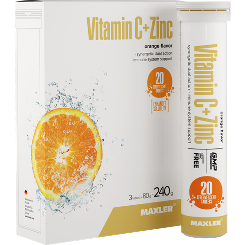 ���� MAXLER Vitamin C + Zinc ���. ���., 240 �, 20 ��., 3 ��., �������� ������ ������