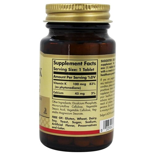 ���� Solgar Vitamin K (phytonadione) ���., 100 ���, 200 �, 100 ��. ������ ������
