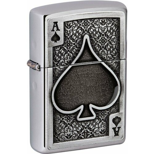   ZIPPO Ace Of Spades   Brushed Chrome, /, , 38x13x57    -     , -, 