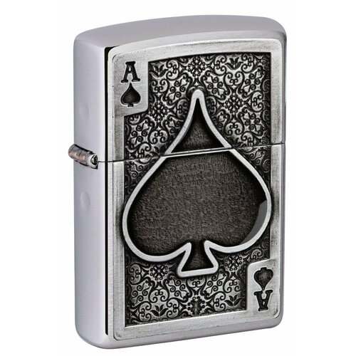   ZIPPO Ace Of Spades   Brushed Chrome, /, , 38x13x57    -     , -, 