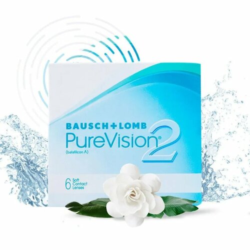    Bausch & Lomb PureVision 2, 6 pk R 8,6, D -2,75   -     , -, 