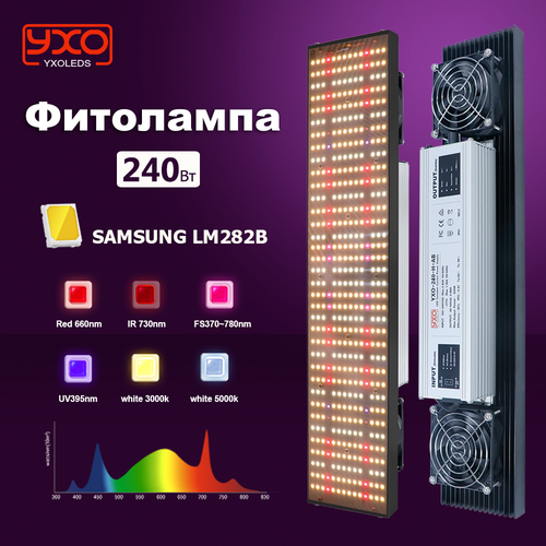   240w Diode Quantum LED Grow Light    Phyto        -     , -, 