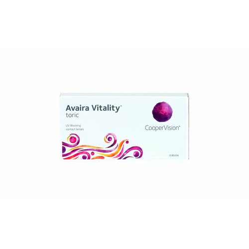 ���� ���������� ����� CooperVision Avaira Vitality toric., 6 ��., R 8,5, D -2,25,�CYL:�-2,25,�A�:�10, ����������, 1 ��. ������ ������