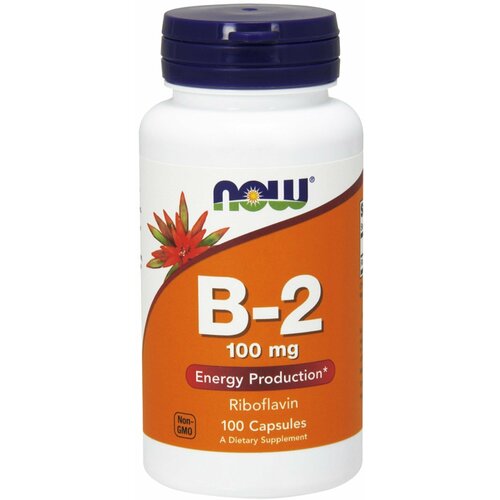 ���� NOW Vitamin B-2, ������� B-2, ���������� 100 �� - 100 ������ ������ ������