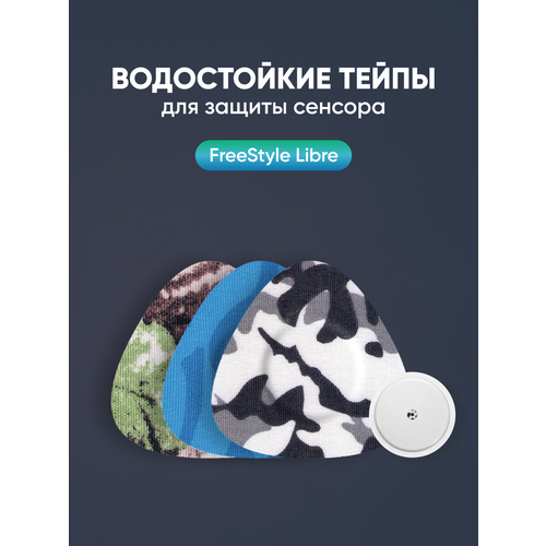 ���� ����������� ����� (��������) ��� ������ ������� Freestyle Libre (�������� �����). ����������� 7 �� 7 ��, ������� ���� �������, 10 ��������� ������ ������
