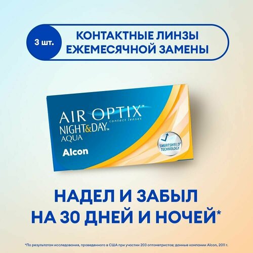 ���� ���������� ����� AIR OPTIX NIGHT&DAY AQUA (3 �����) R 8,6 D -4,25 ������ ������