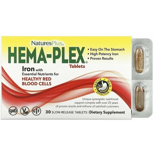  NaturesPlus, Hema-Plex, 30       -     , -, 