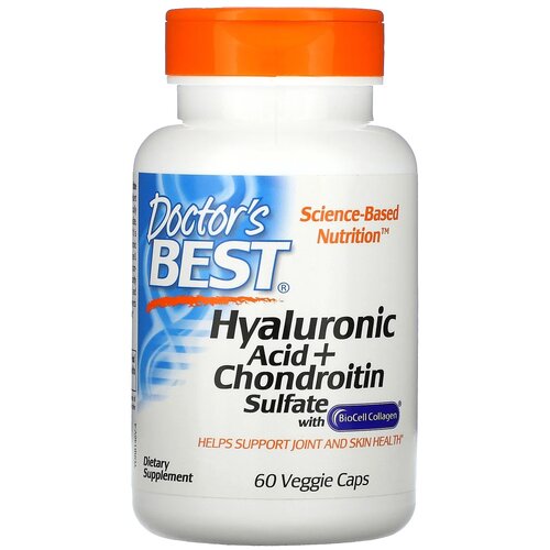   Doctor's Best Hyaluronic Acid + Chondroitin Sulfate with BioCell Collagen ., 110 , 60 .   -     , -, 