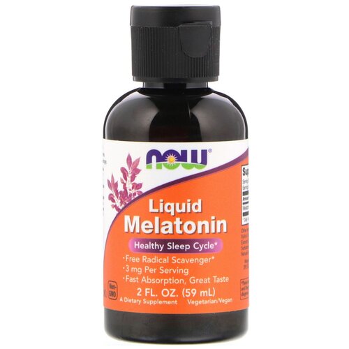 ���� ������� NOW Liquid Melatonin, 59 ��, 3 �� ������ ������