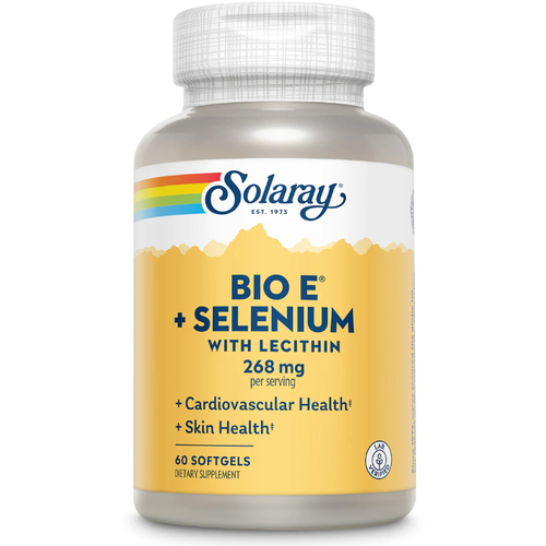 ���� Solaray Bio E + Selenium with Lecithin 268 mg (400 IU) (������� E 268 �� (400 ��) 60 ������ ������ (Solaray) ������ ������