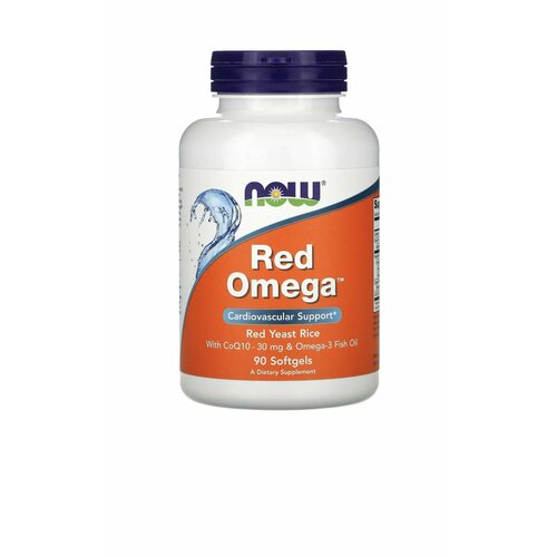 ���� ��� ����� � ��������� Q10 � ����� ��� �����-3 NOW Red Omega with CoQ10 & Omega-3 Fish Oil 90 ������ ������ ������
