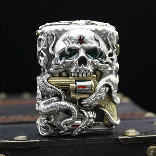  Zippo Skull Silver   -     , -, 