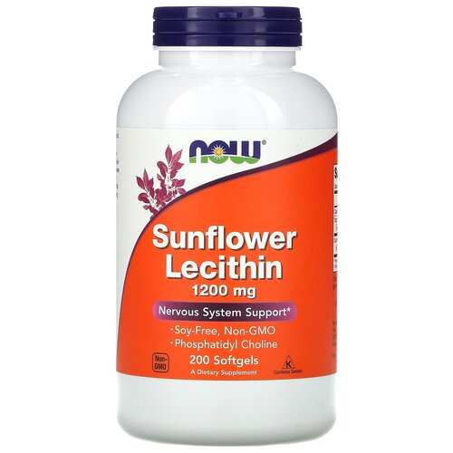 ���� ������� NOW Sunflower Lecithin 1200 ��, 300 �, 1200 ��, 200 ��. ������ ������