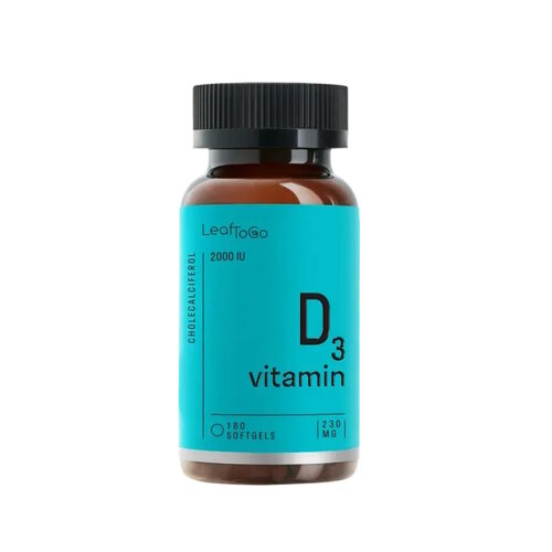  LeafToGo Vitamin D3 ., 2000 ME, 180 .   -     , -, 