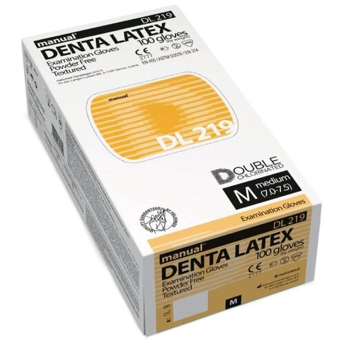 ���� �������� ��������� Manual Denta Latex DL219, 50 ���, ������: M, ����: ����������� ������ ������