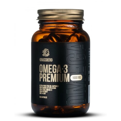 ���� Grassberg Omega 3 Premium ����., 1000 ��, 225 �, 60 ��. ������ ������